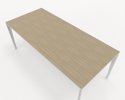 Bild 3 Five matbord i Ek laminat, metallben, 180x90 cm